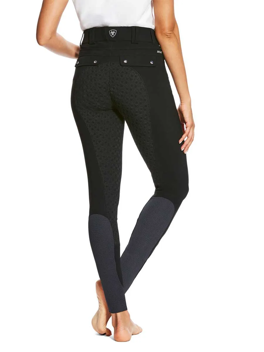 ARIAT Tri Factor Grip Full Seat Breeches – Womens -  Black