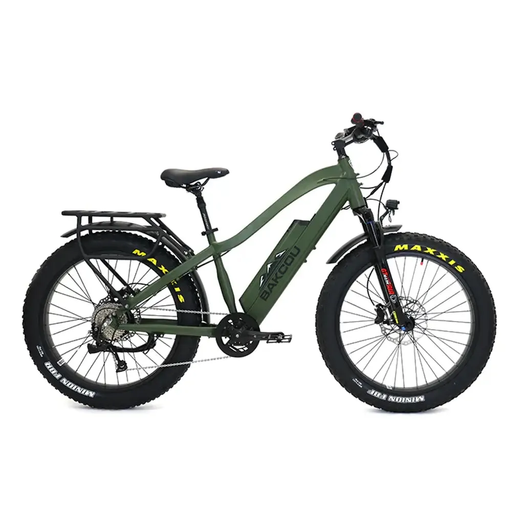 Bakcou Flatlander 750W 48V Fat Tire Electric Hunting Bike