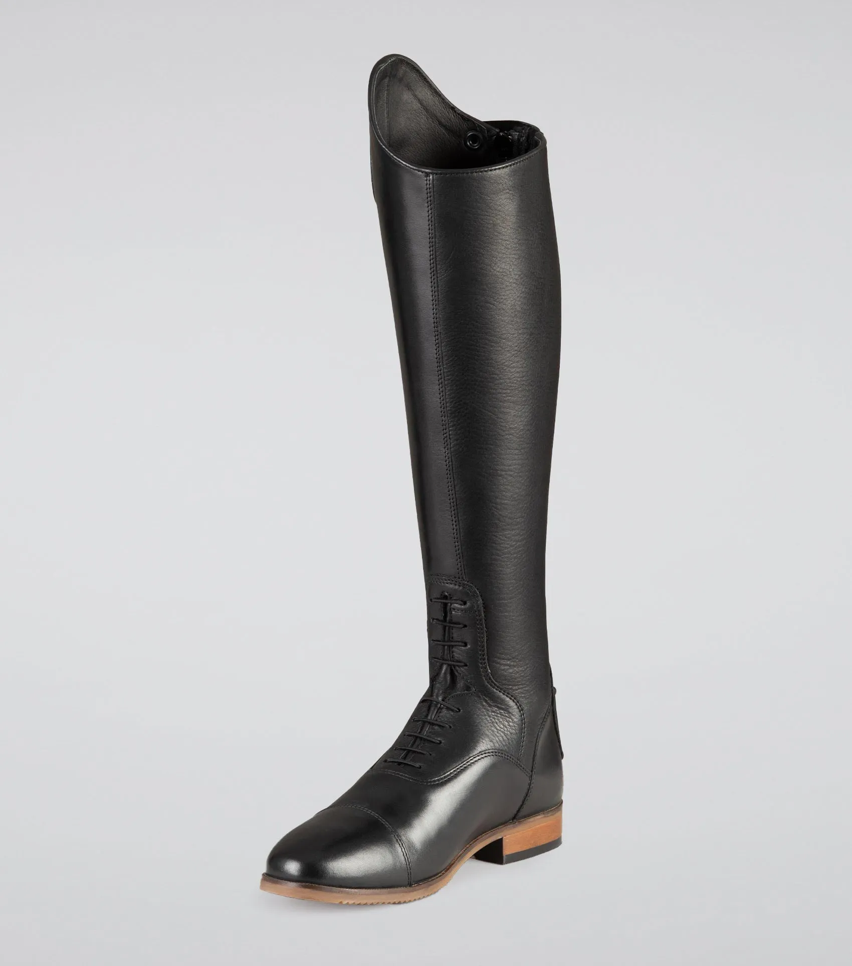 Bilancio Ladies Leather Field Tall Riding Boot Black