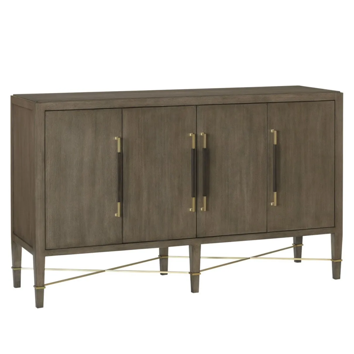 Black Lacquered 4-Door Sideboard