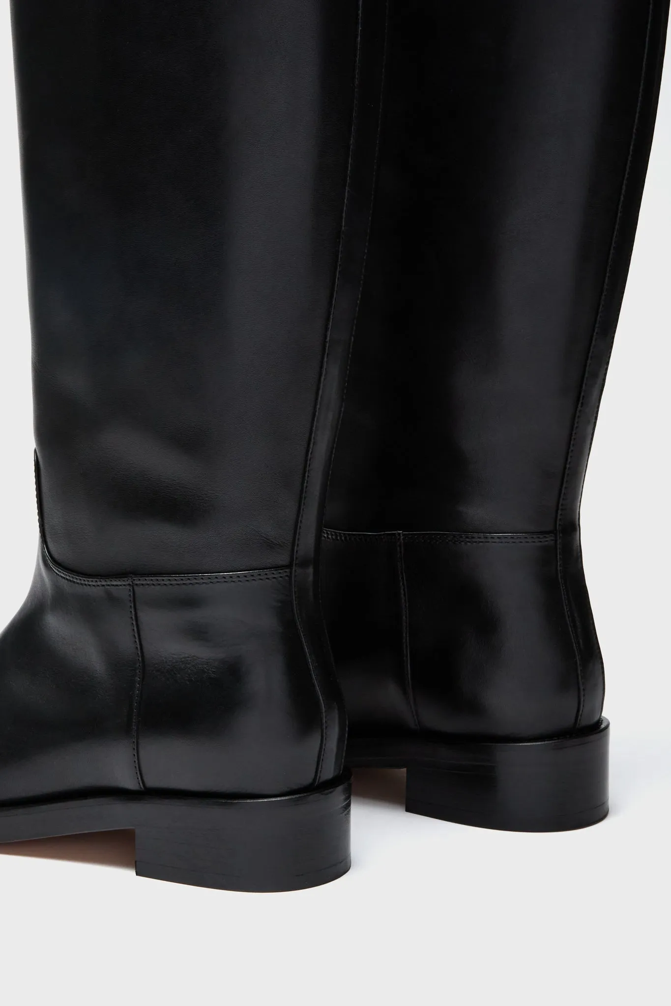 Black Leather Atelier Equestrian Boot