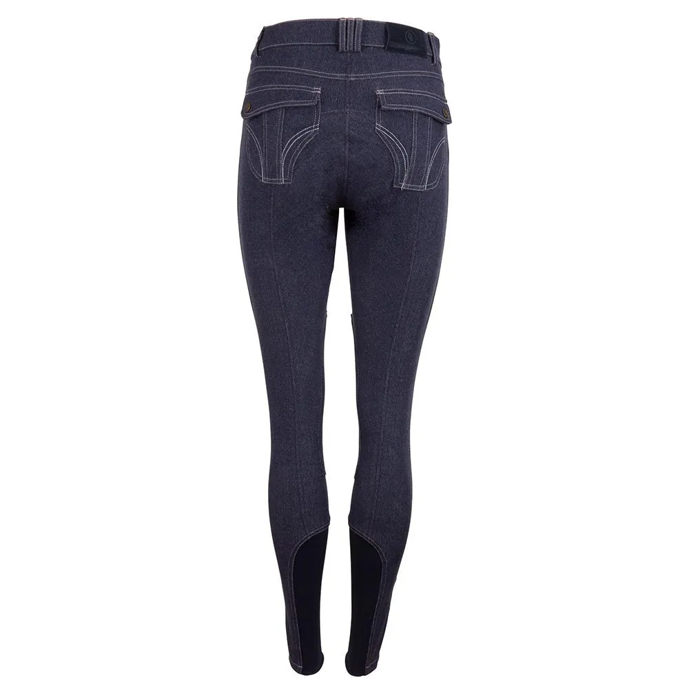 BR Equestrian Macy Knee Patch Denim Breeches - Women's