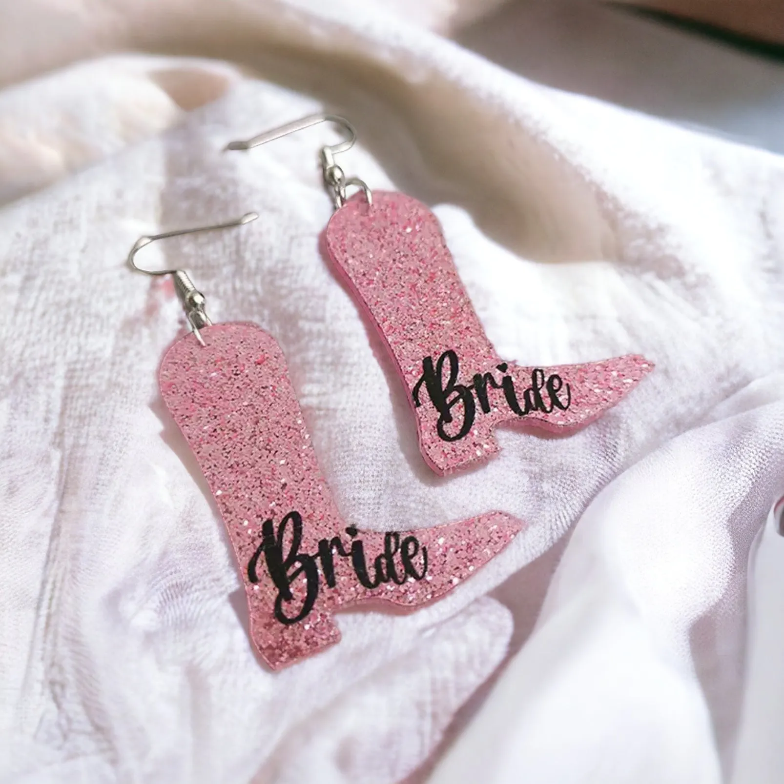 Bride Earrings - Bridal Shower, Bachelorette Party, Engagement Party, Honeymoon, Bridal Earrings, Bridal Accessories, Bride Tribe, Bachelorette