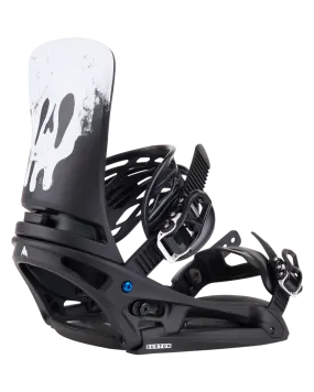 Burton Men's Cartel X Est® Snowboard Bindings - Black / White / Graphic - 2024