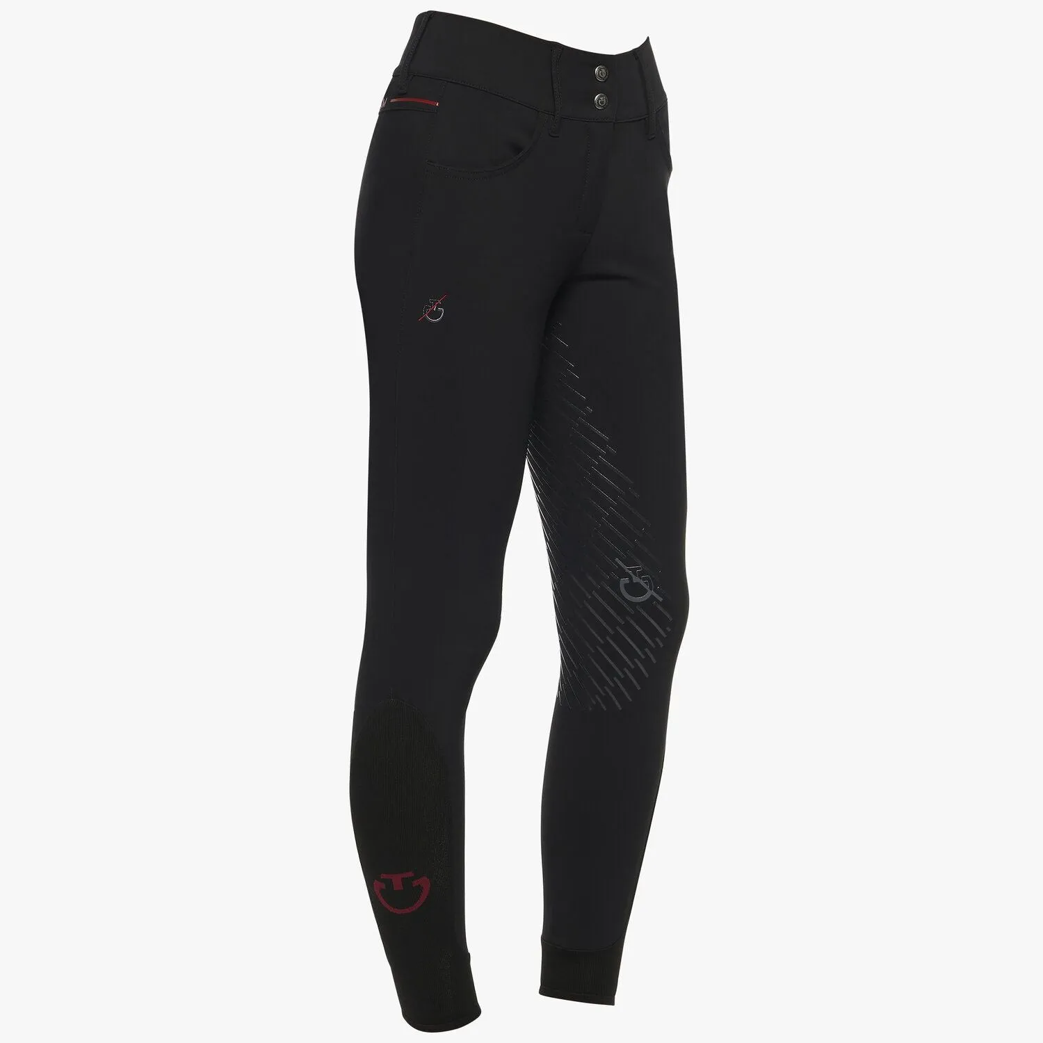 Cavalleria Toscana CT Team Red Stripe Full Grip Breeches