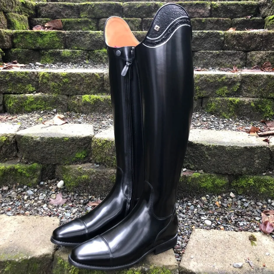 Custom DeNiro Bellini Dressage Boot - Uptop Black Buongiorno & Jet Black Fineline