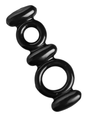 Double Delight Duo: Stretchy Cock and Ball Rings for Longer Fun