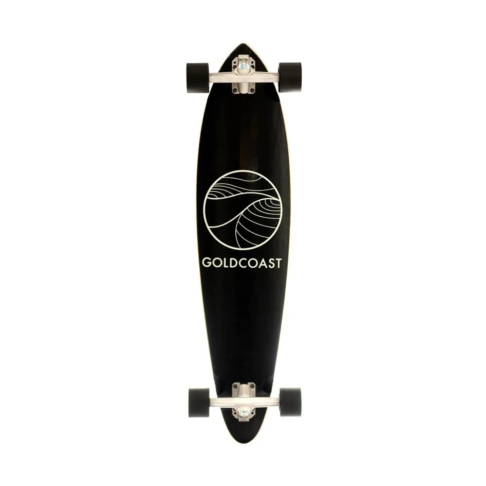 GoldCoast Classic Black 37" Pintail Longboard