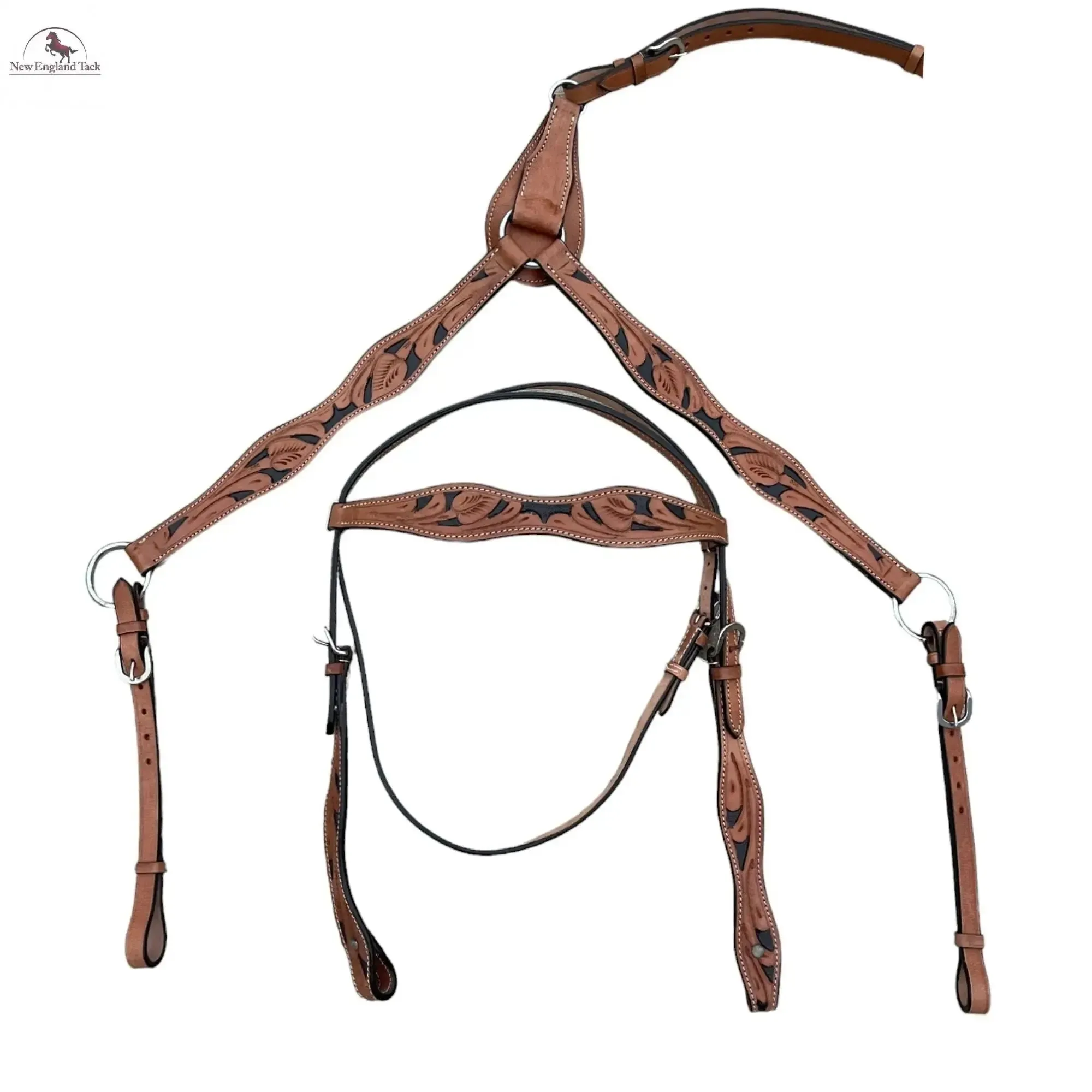 Headstall and Breast Collar Set - Leather