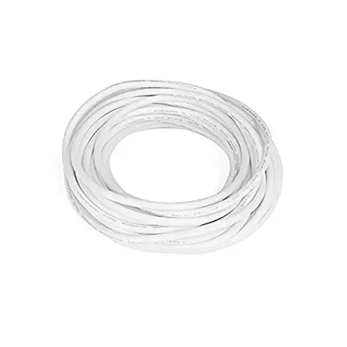 High Quality Ultra Flexible 30AWG Silicone Wire 1 m - White.