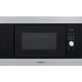 Hotpoint 20L Integrated Microwave Oven and Grill - Inox | MF20GIXH