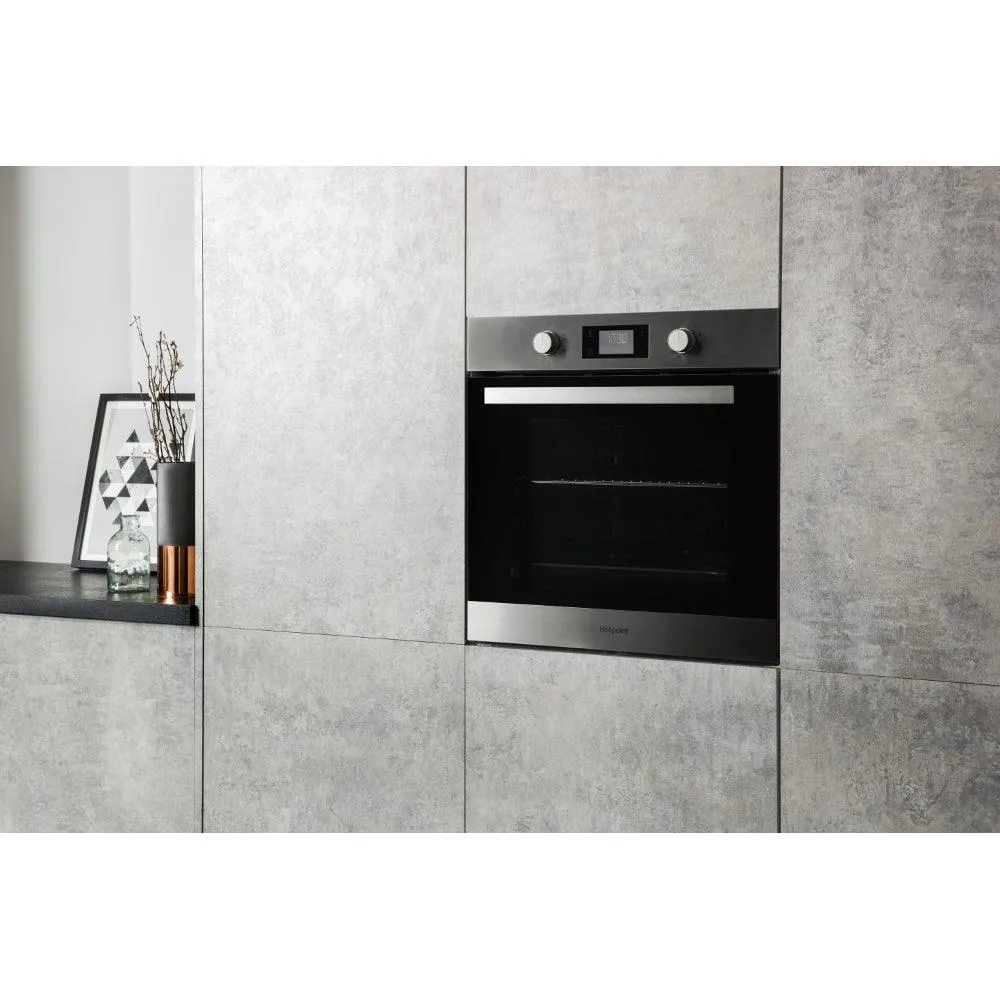 Hotpoint Class 3 Built-In Electric Single Oven - Inox | SA3540HIX