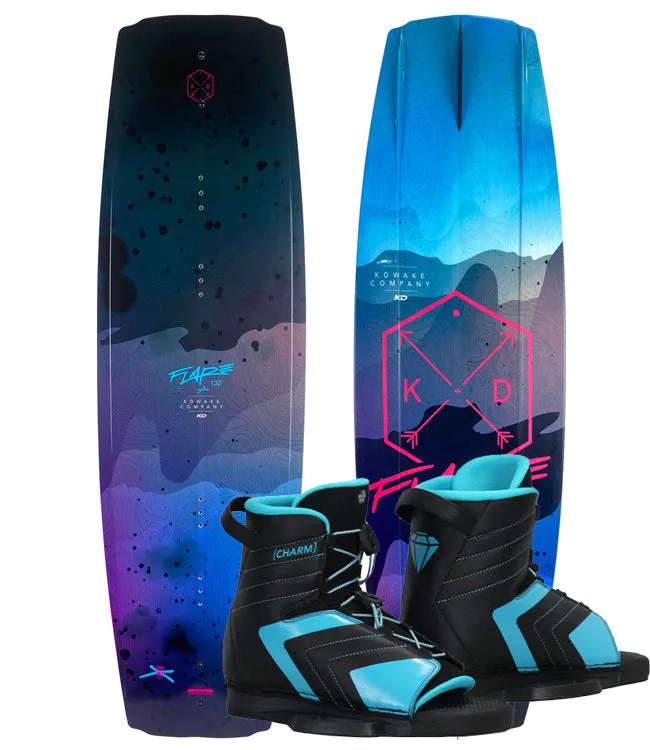 KD Flare Wakeboard Package with Charm Boots (2023)