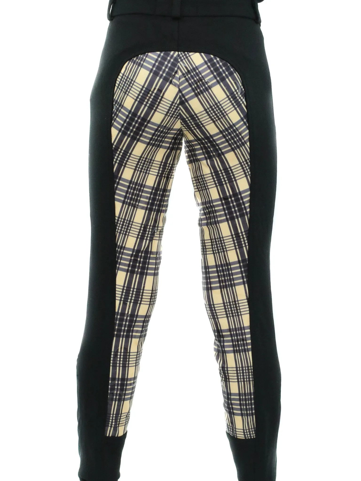 Kid's Signature Mid-Waist Breech | Black   Plaid