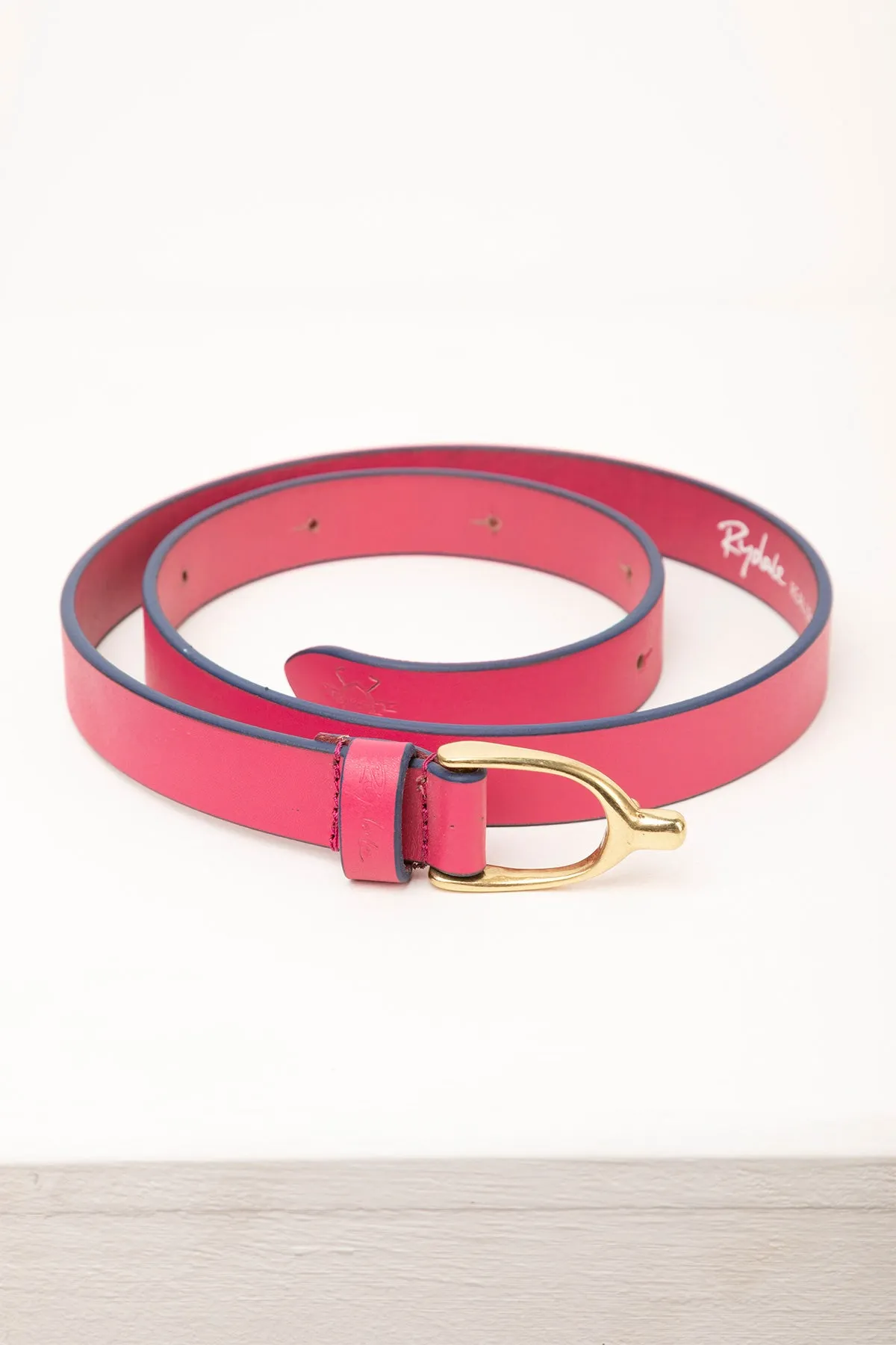 Ladies Stirrup Buckle Leather Belt