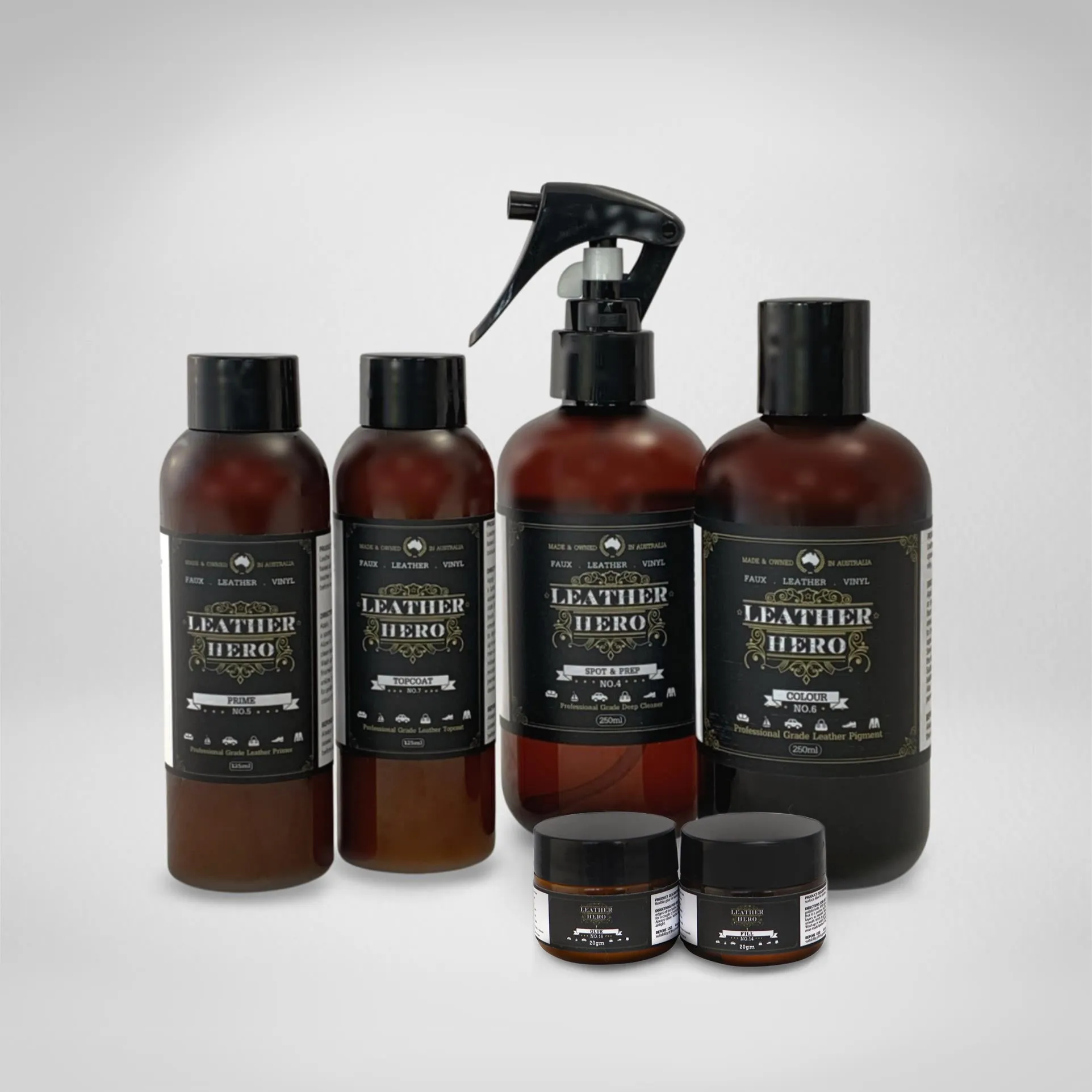 Leather Repair & Recolour Kit - Aniline Arabica