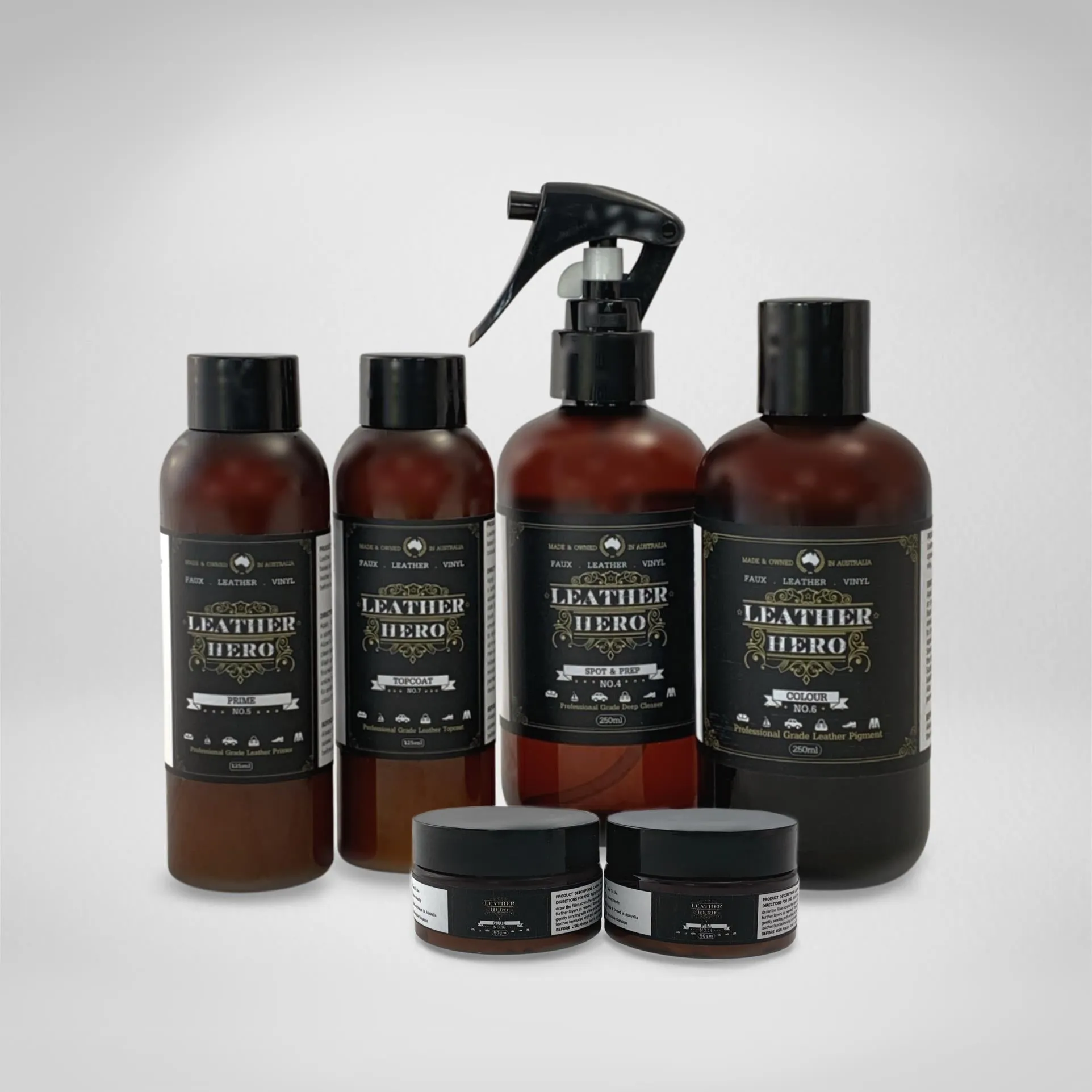 Leather Repair & Recolour Kit - Aniline Bark