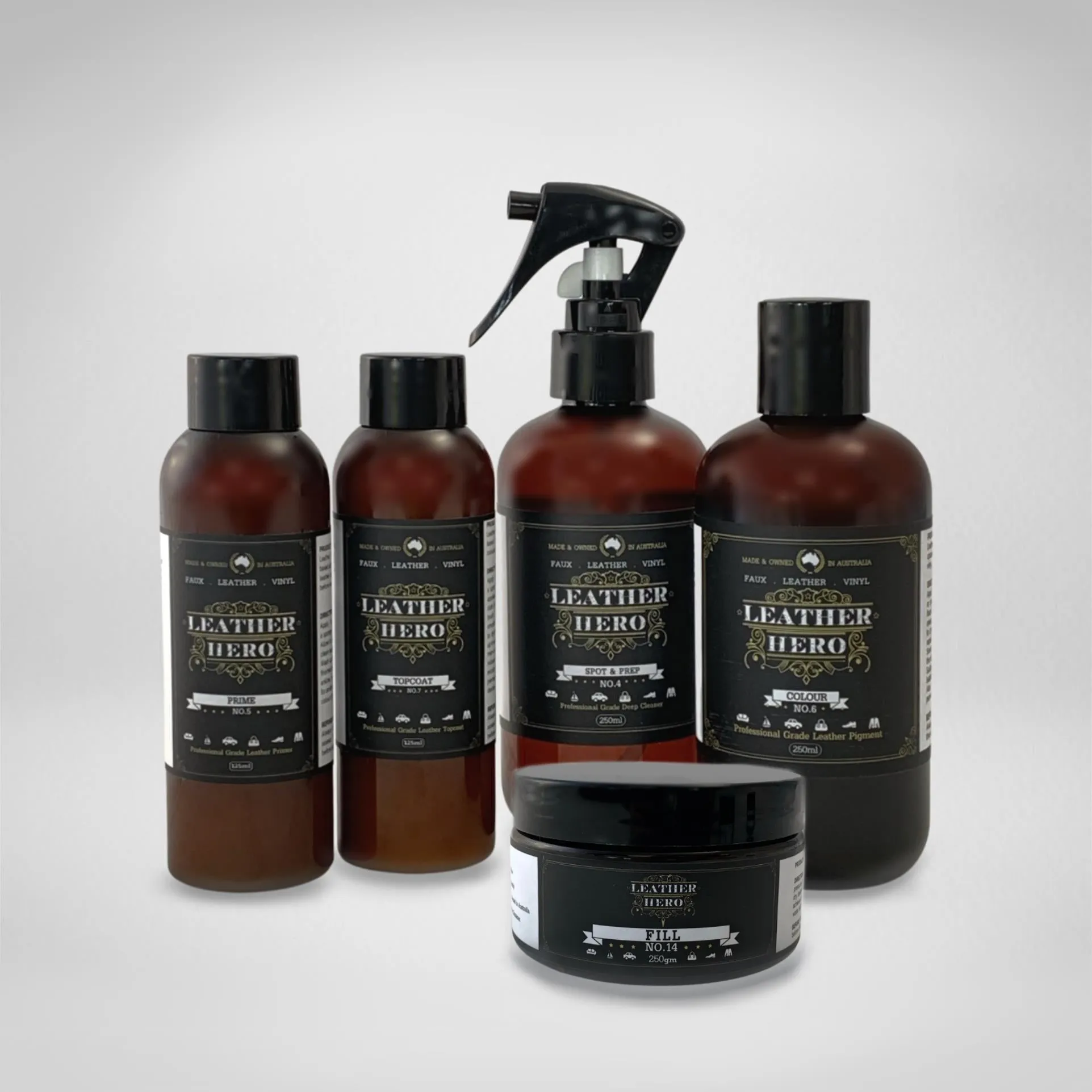 Leather Repair & Recolour Kit - Aniline Bark