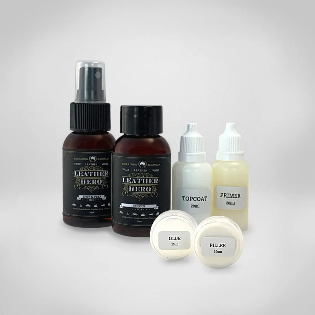 Leather Repair & Recolour Kit - Aniline Bark