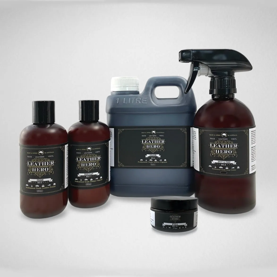 Leather Repair & Recolour Kit - Aniline Bark