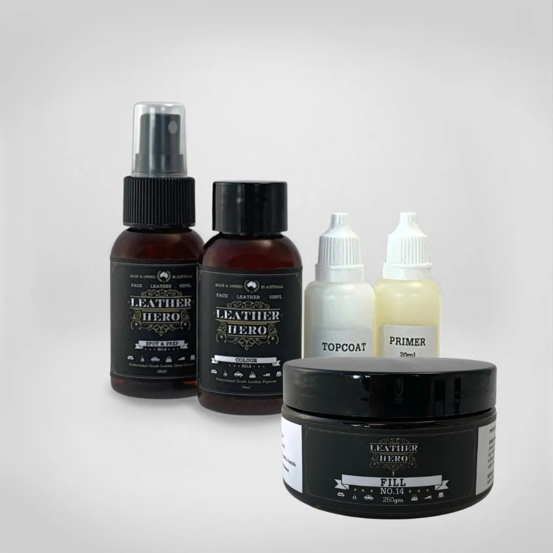 Leather Repair & Recolour Kit - Aniline Ember