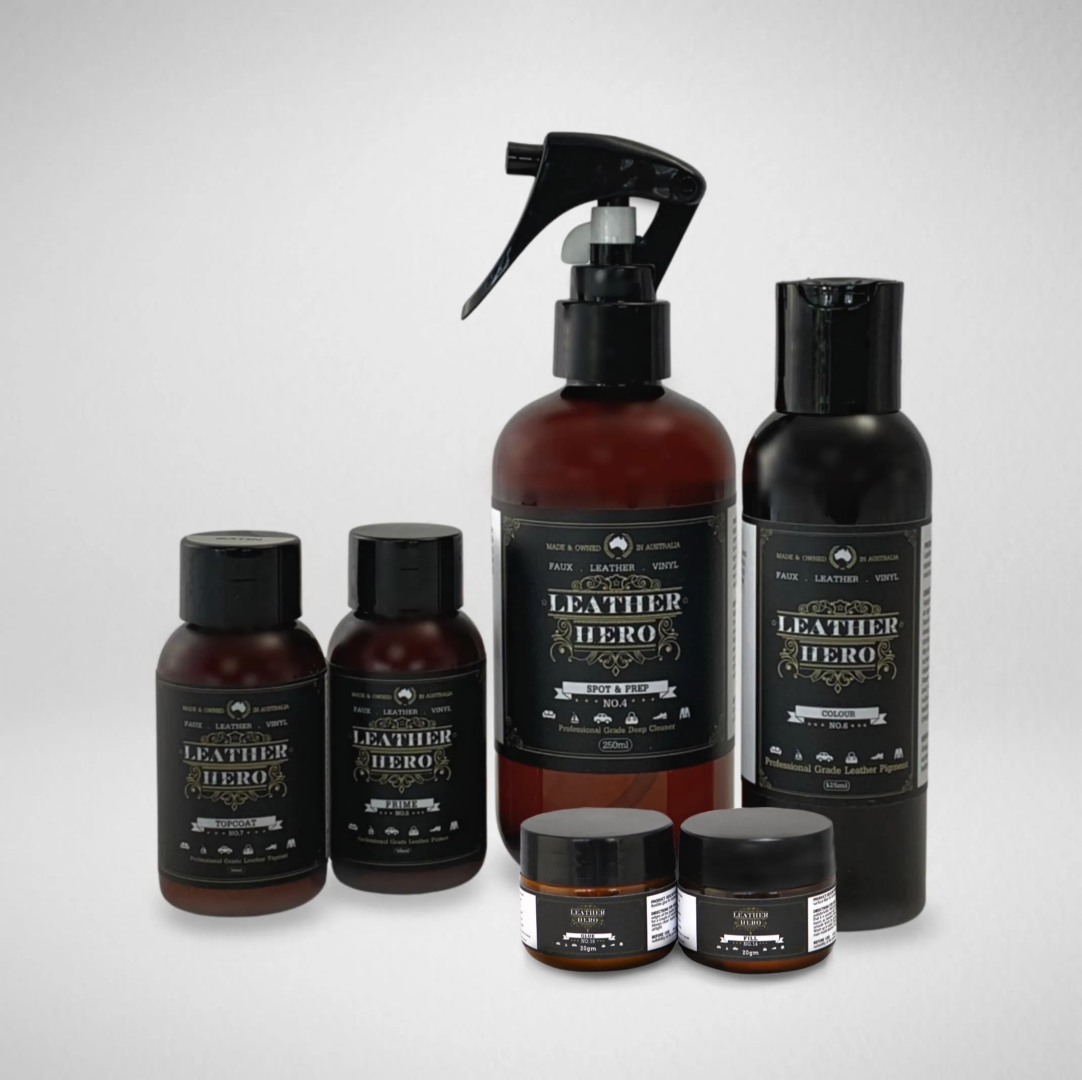 Leather Repair & Recolour Kit - Aniline Ember