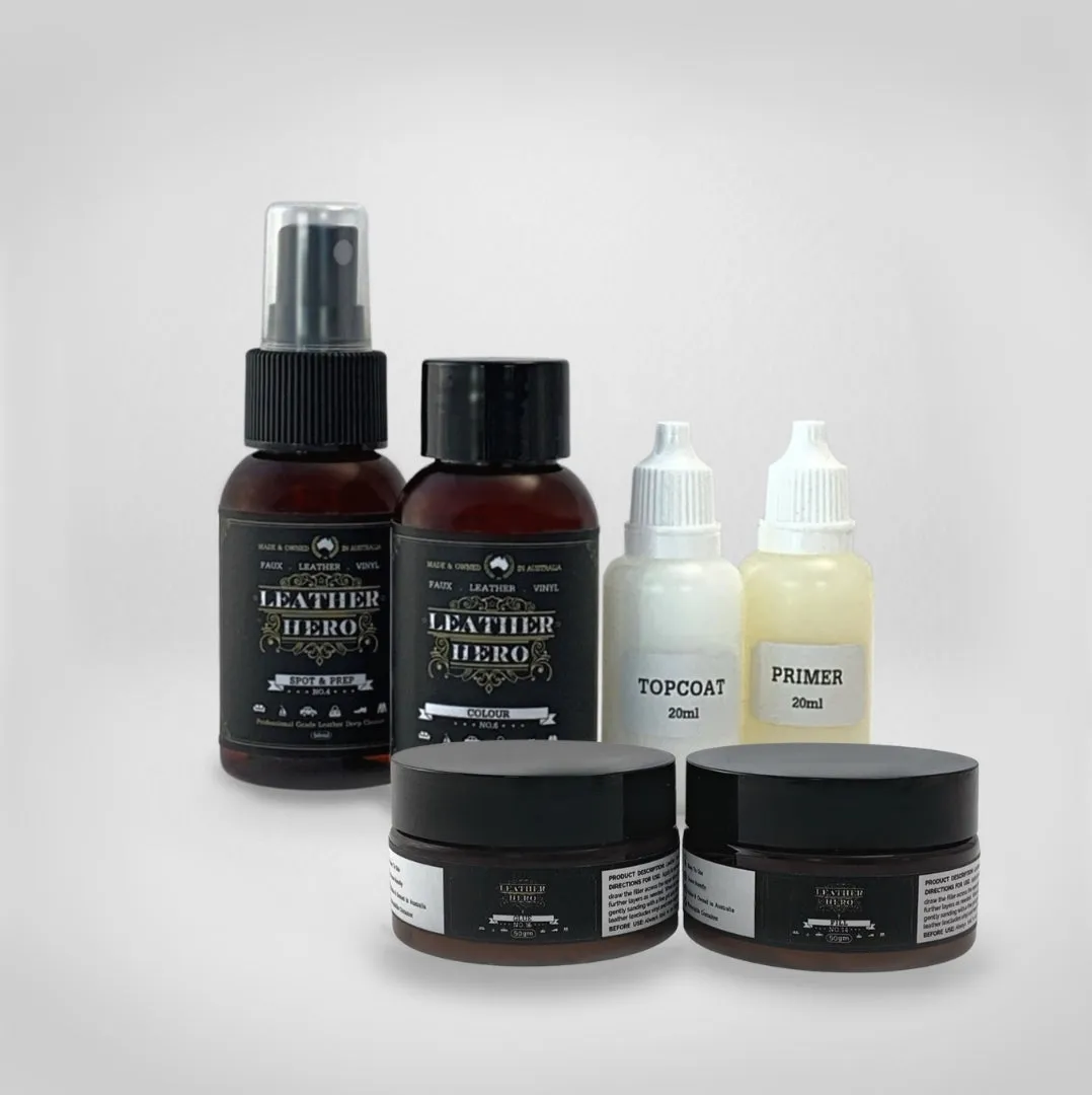 Leather Repair & Recolour Kit - Black