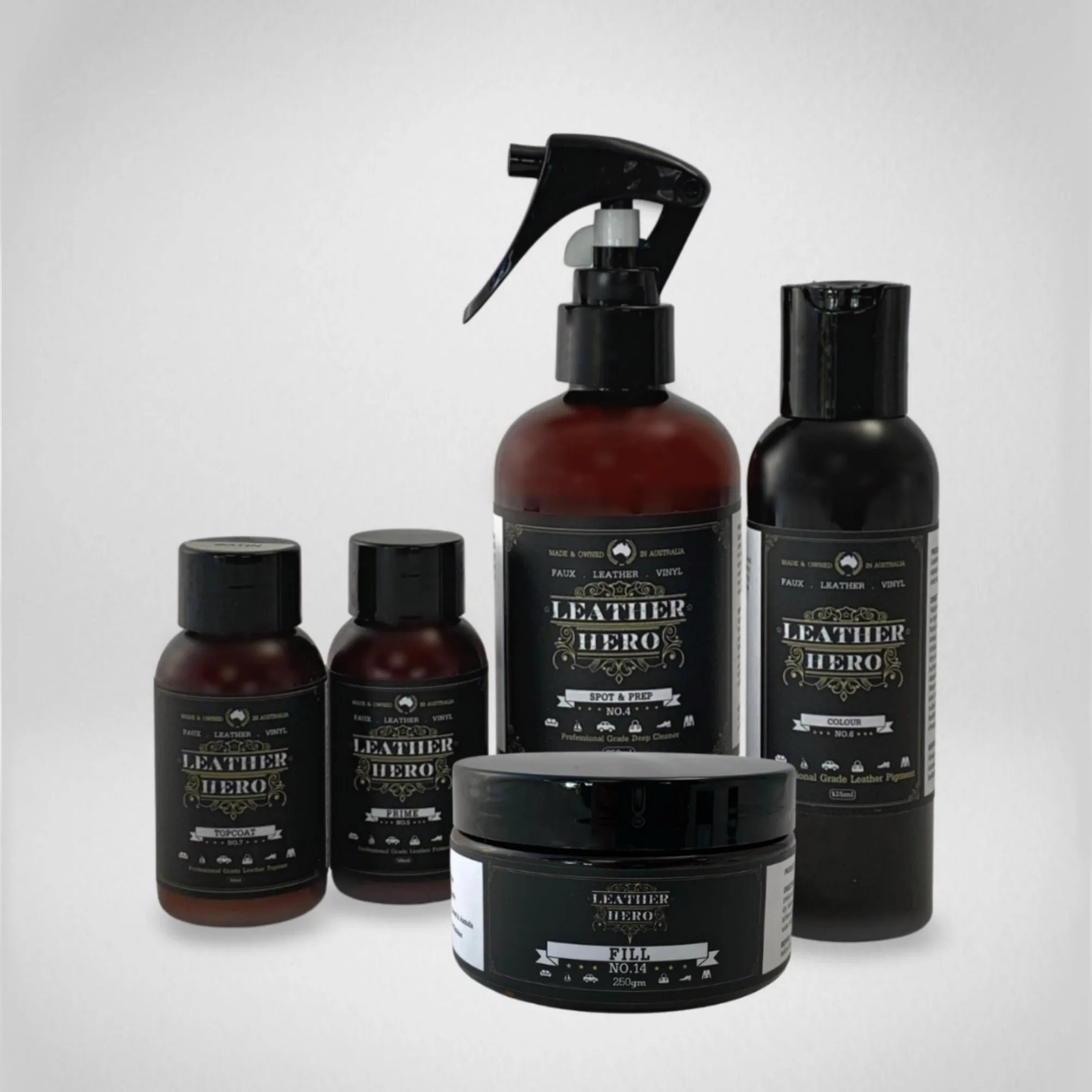 Leather Repair & Recolour Kit - Charcoal