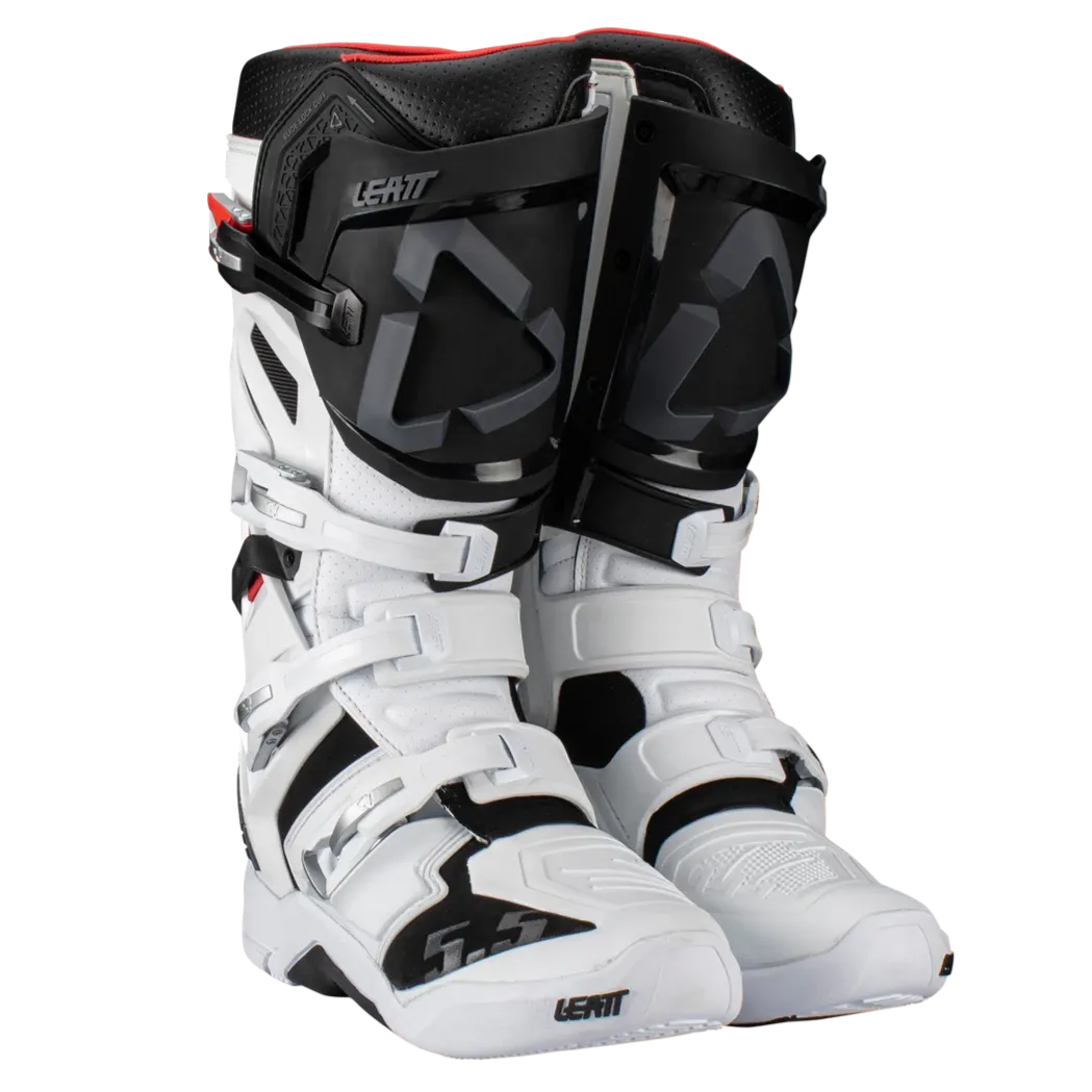 Leatt GPX 5.5 White Flexlock Motocross Boots