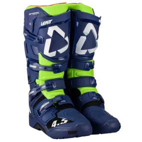 Leatt Moto 4.5 Blue Green Enduro Boots