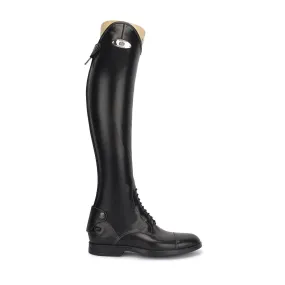 LEONARDO<br>Standard riding boot in black calfskin [35 - 39]