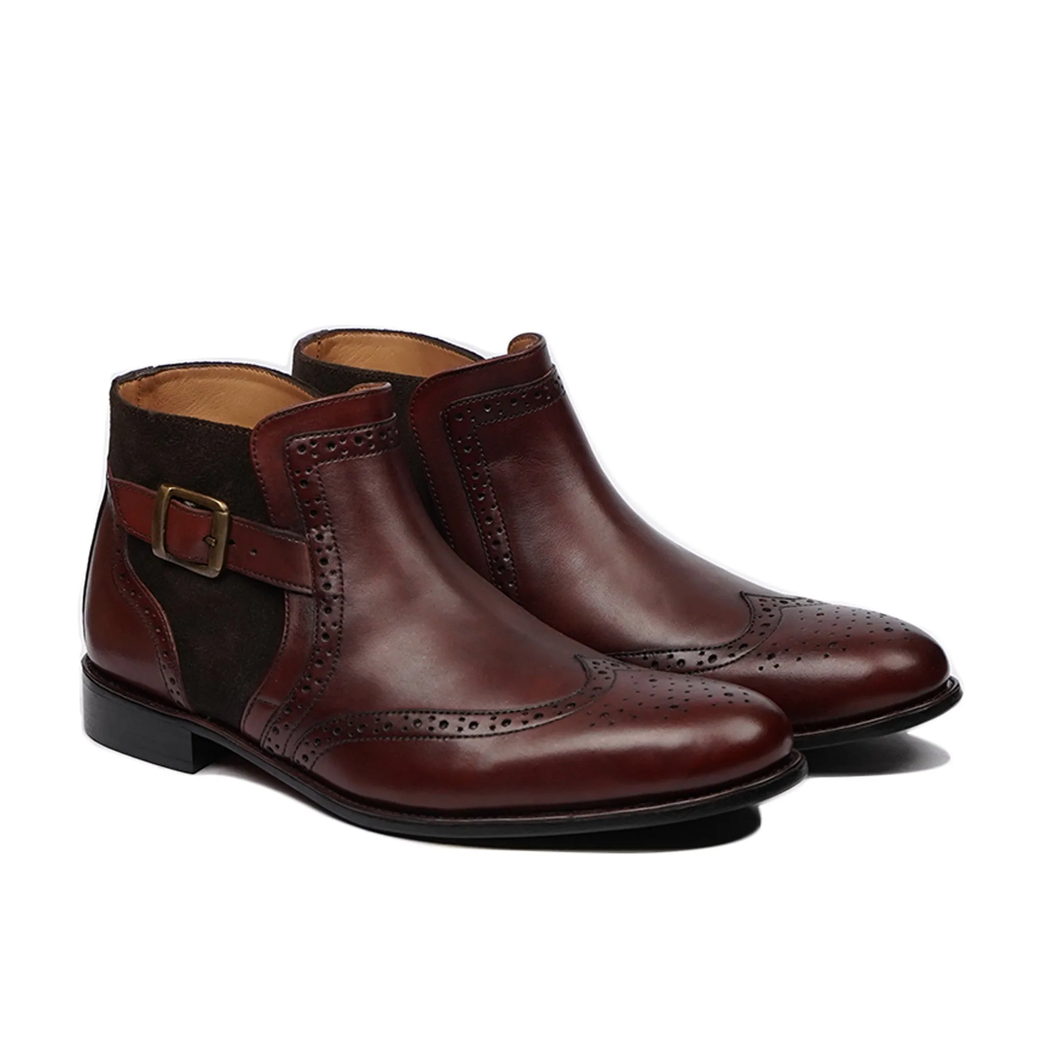 Norwalk - Men's Oxblood Calf Leather Jodhpur