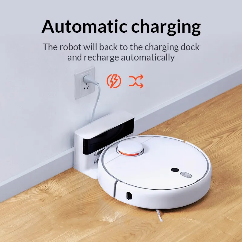 Original Xiaomi Mi Robot Vacuum Cleaner 1S for Home Automatic Sweeping Charge Smart Planned WIFI APP Remote Control Dust Cleaner