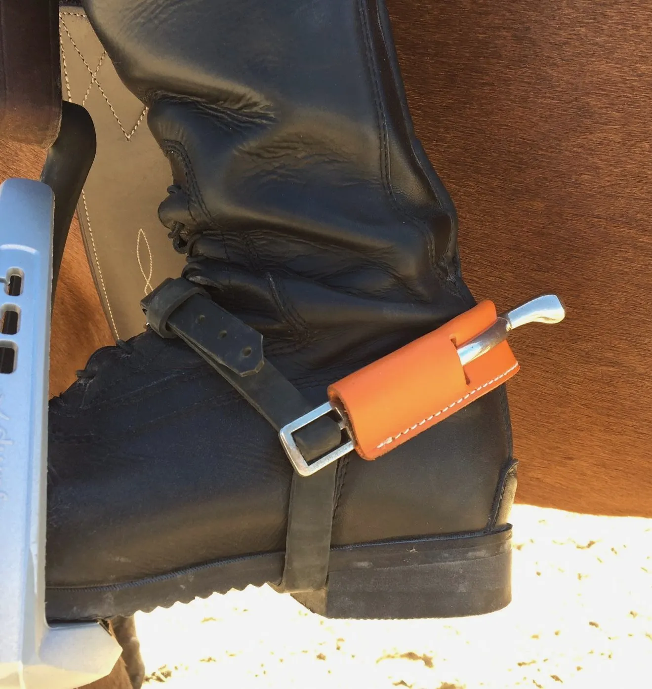 Pravins Sellier Leather Spur Covers