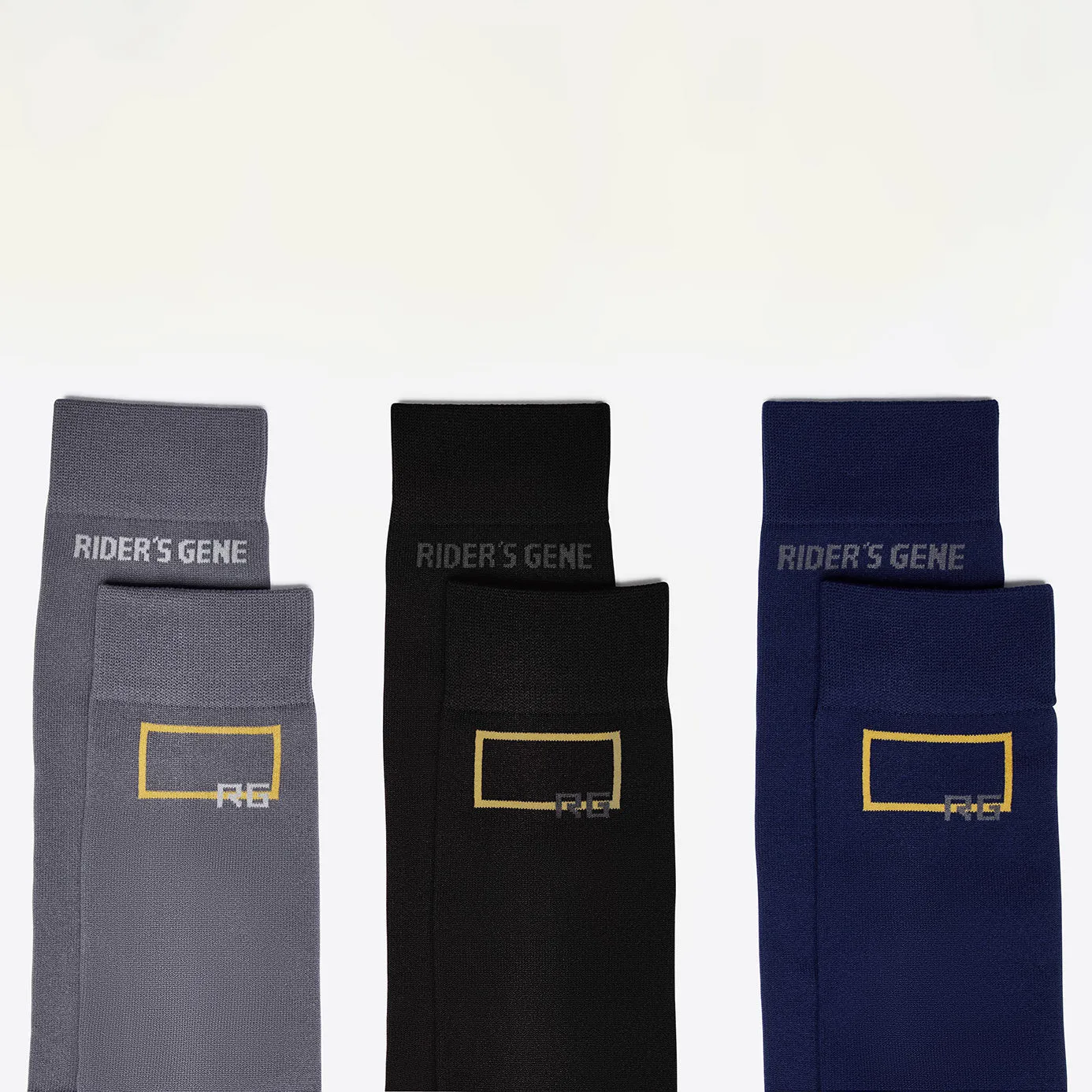 Rider's Gene 3 Pack Socks - Black/Blue/Grey