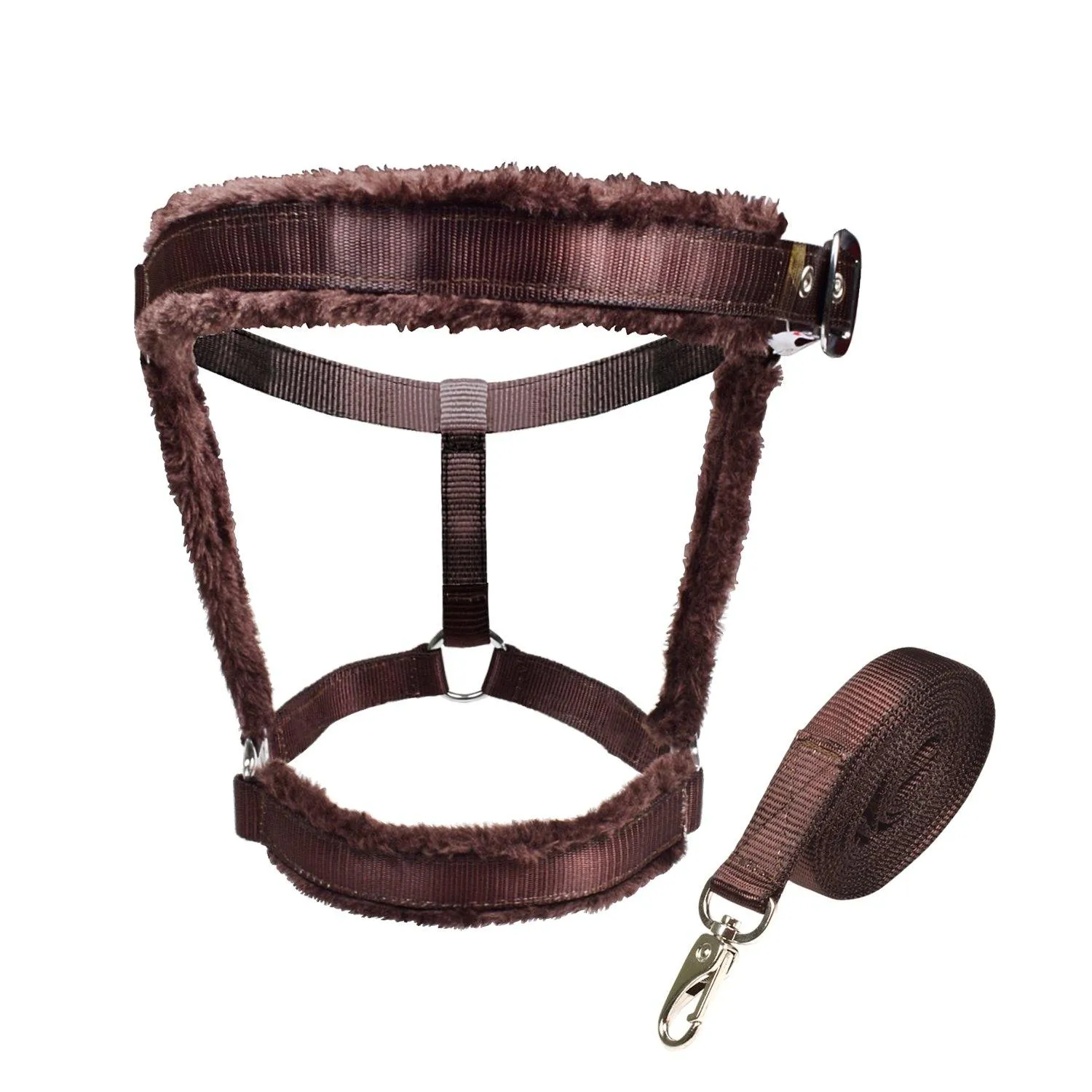 Royalian Horse Fur Nylon Halter With Nylon Lead