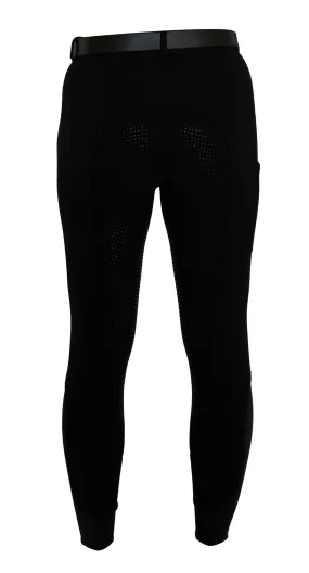 Signature Mid-Waist Breech | Black   Black | Side Phone Pocket