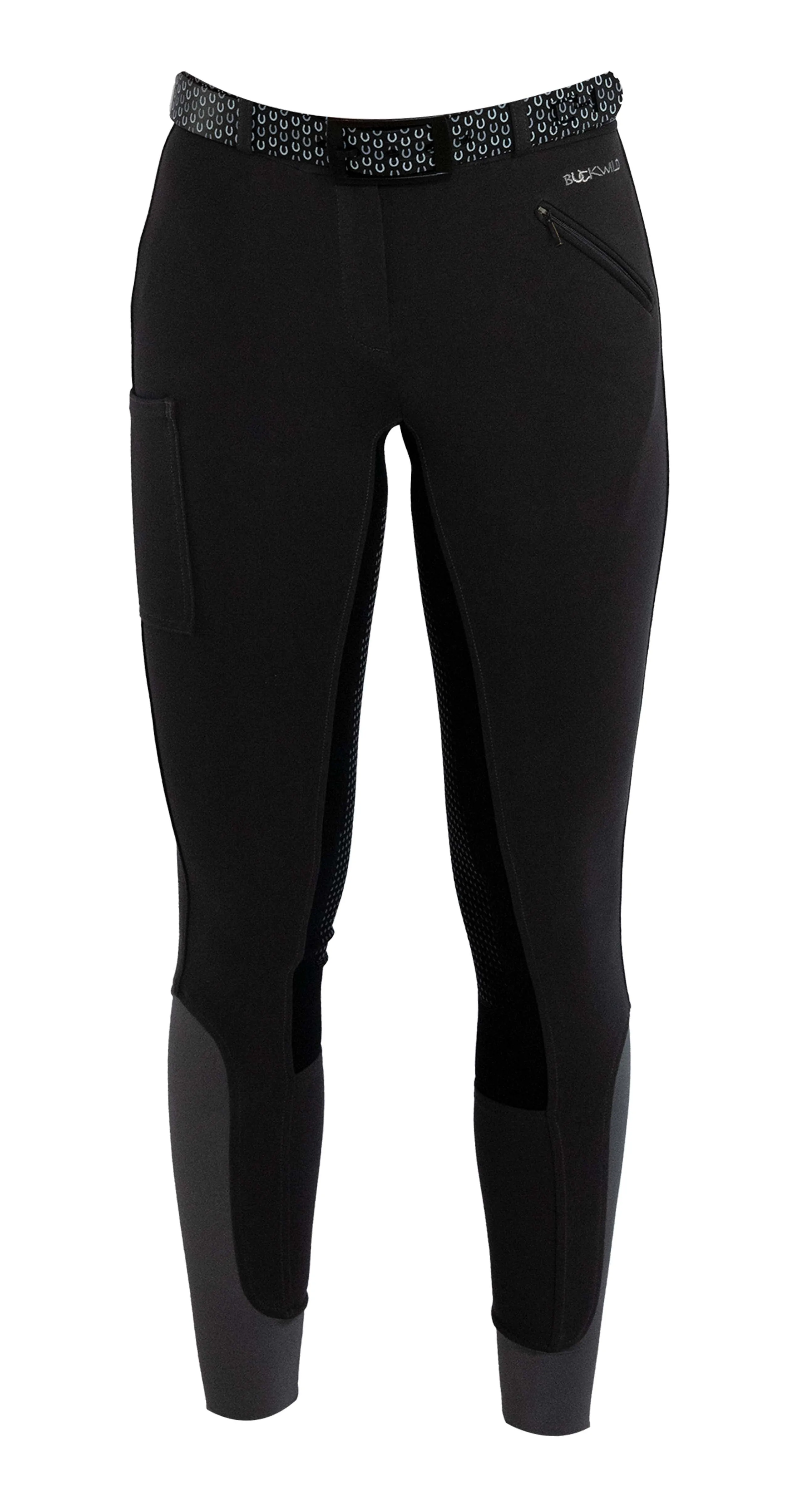 Signature Mid-Waist Breech | Gray   Black | Side Pocket