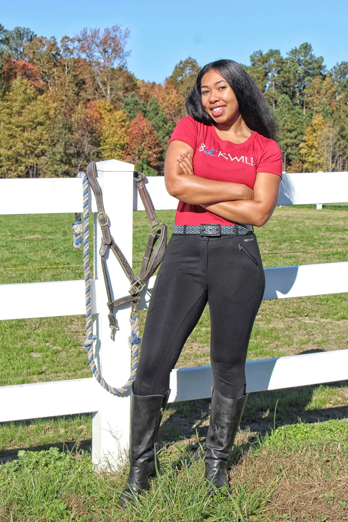 Signature Mid-Waist Winter Breech | Black   Black | Side Pocket