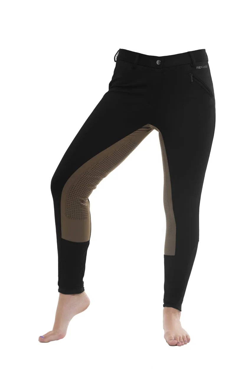 Signature Mid-Waist Winter Breech | Black   Tan