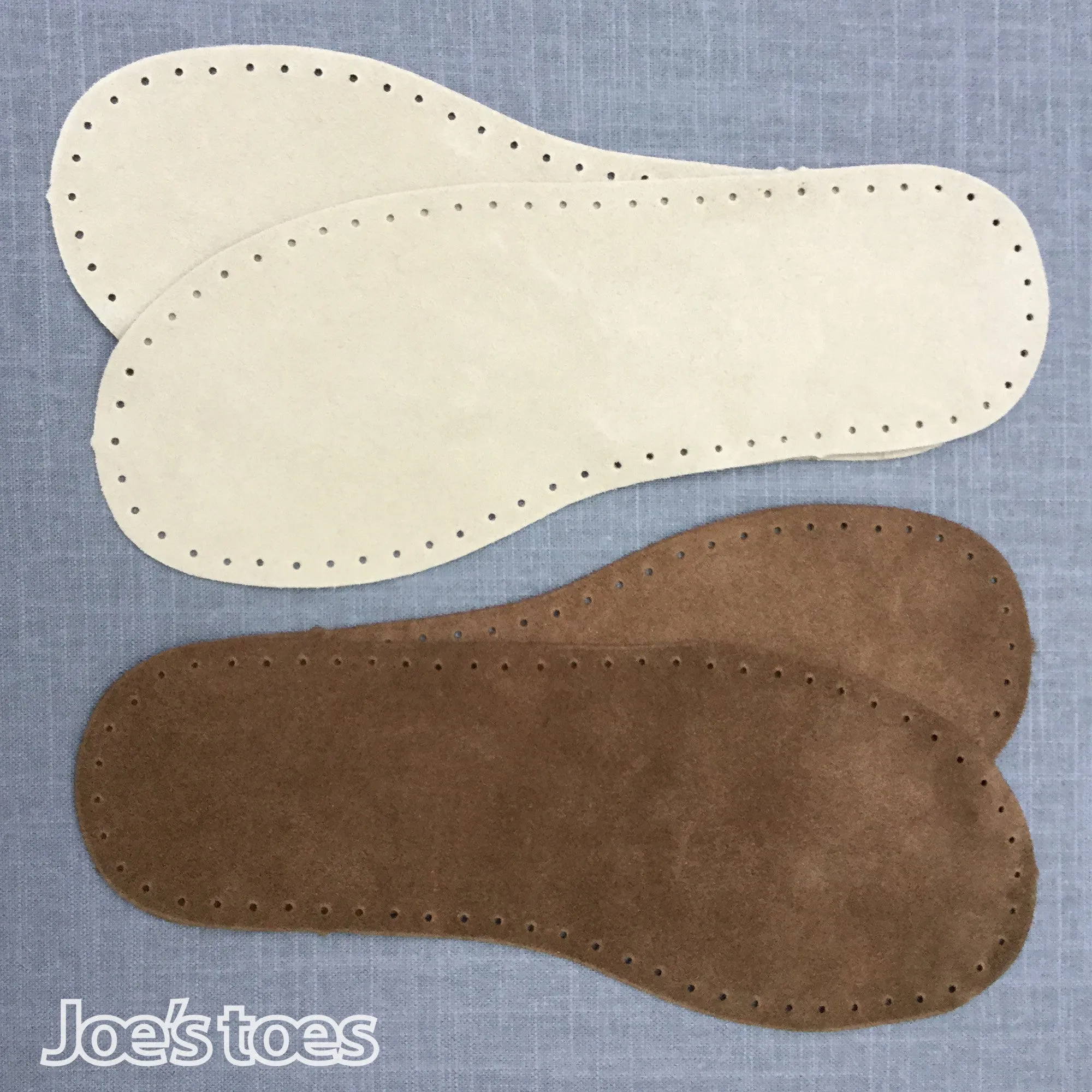 Suede Slipper Soles  - Adult sizes